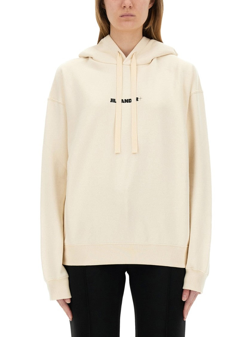 Jil Sander Relaxed-Fit Cotton Sweatshirt With Front Logo