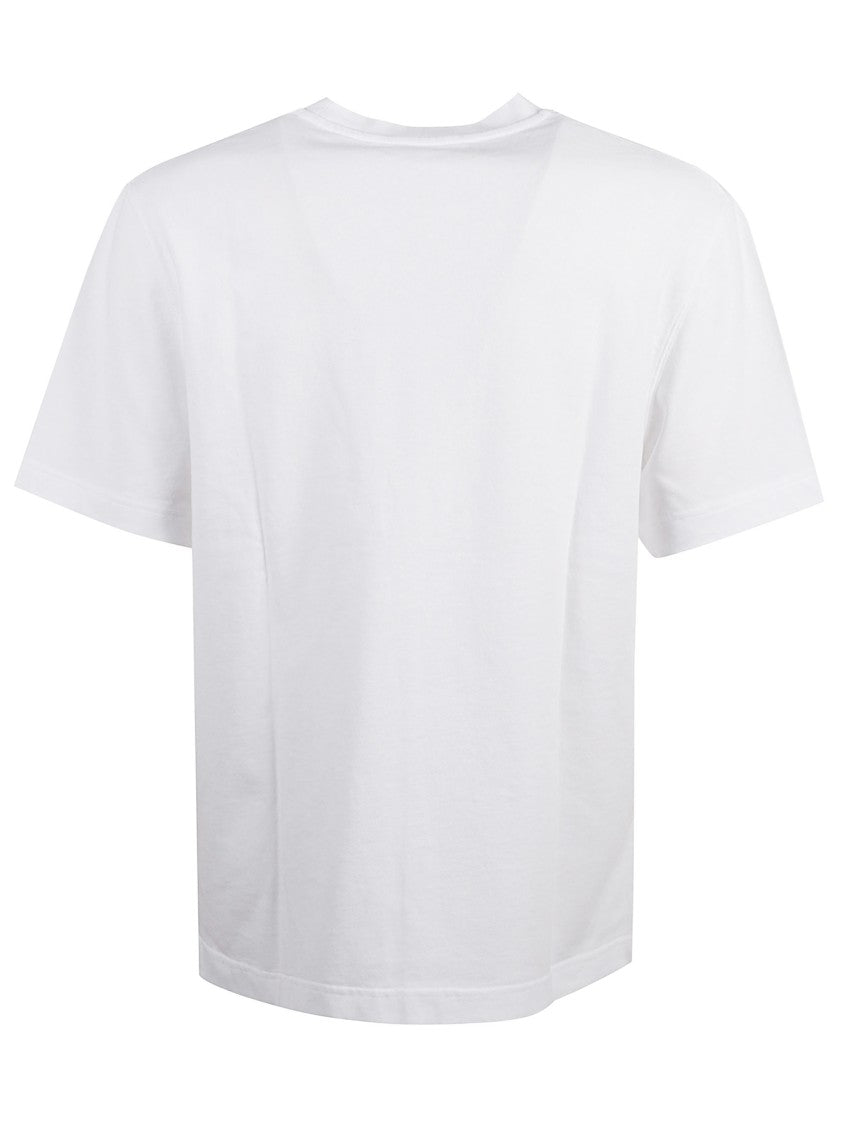 Jacquemus White Cotton Gros Grain T-Shirt