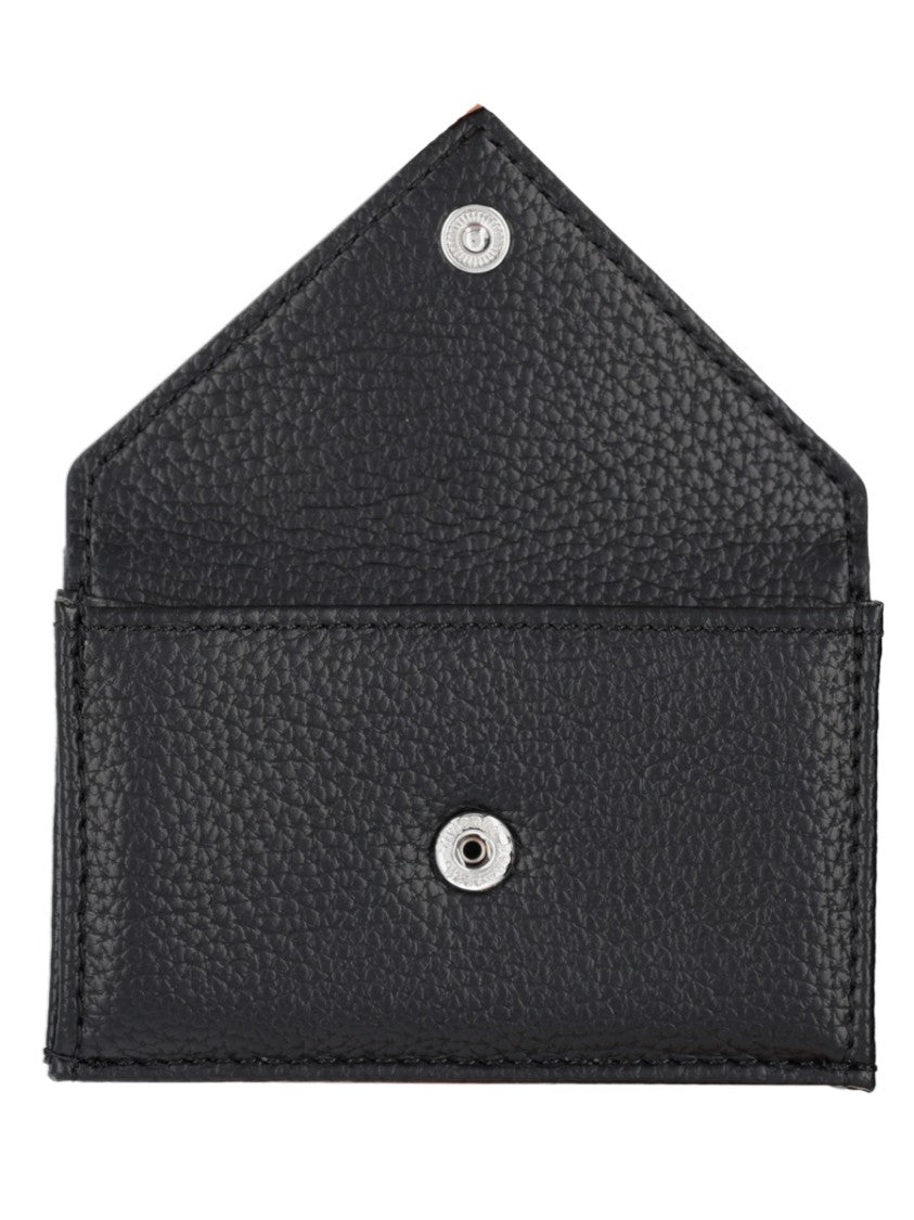 Vivienne Westwood Envelope-Style Wallet With Textured Surface And Metallic Emblem