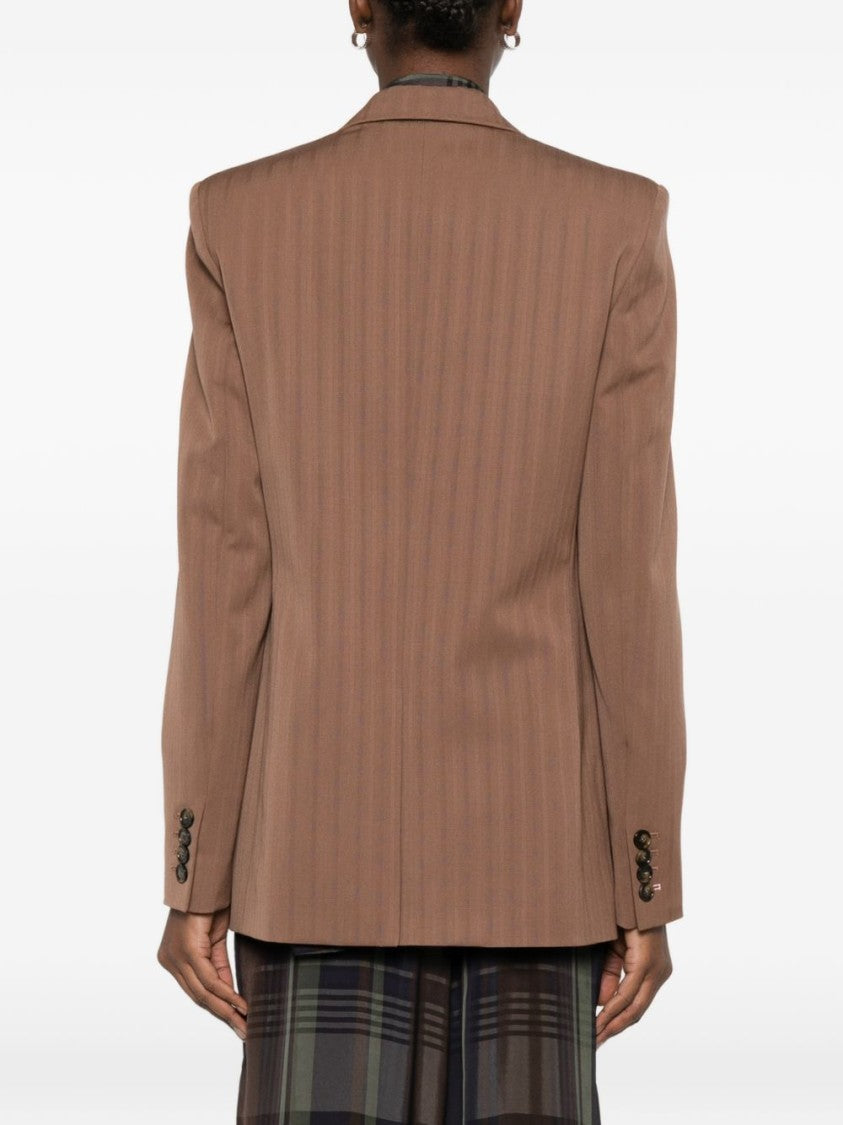 Stella Mccartney Double-Breasted Jacket With Structured Silhouette