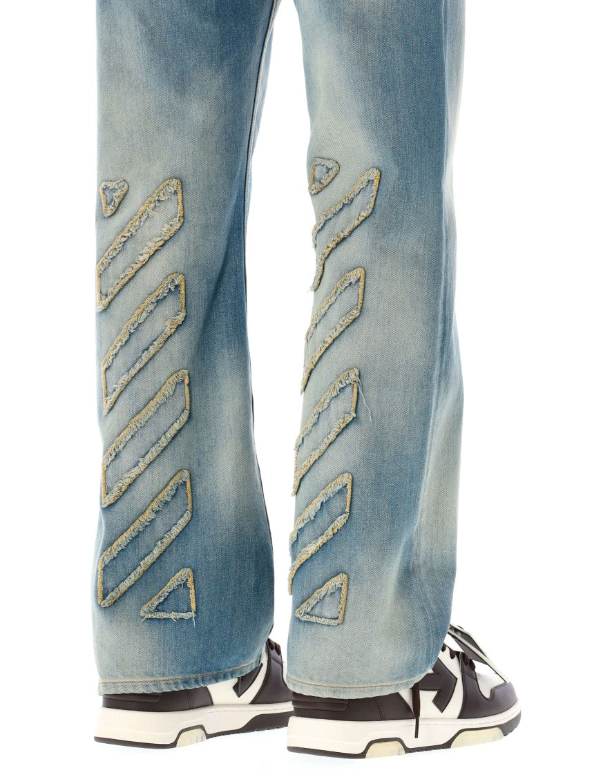 Off-White Diag Raw Patch 90S Skate Jeans