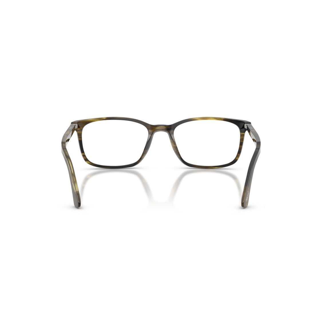 Persol 0Po3189v Rectangular Tortoiseshell Eyeglasses With Silver Accent