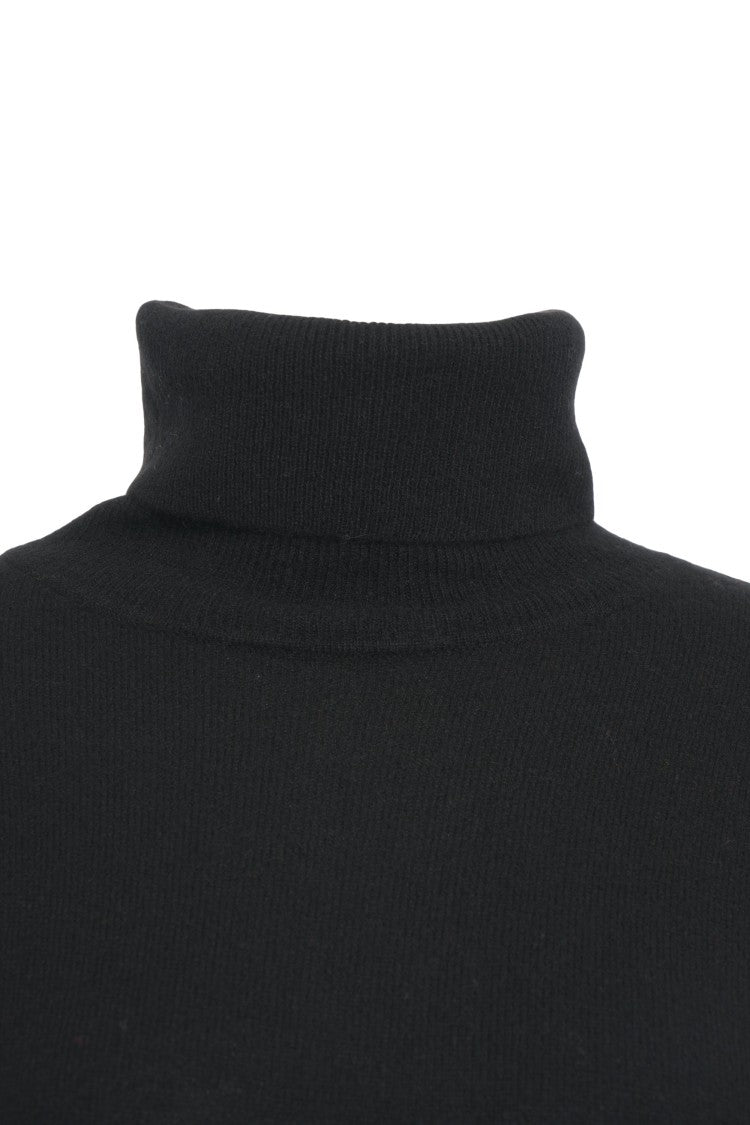 Crush Cashmere Turtleneck Sweater With Ribbed Cuffs