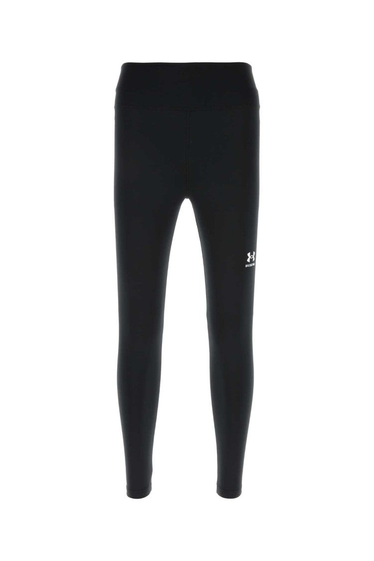 Balenciaga Black Stretch Polyester Leggings