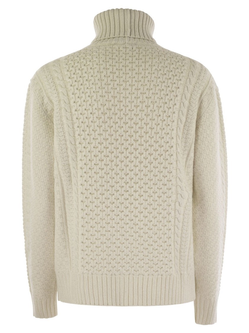 Fabiana Filippi Turtleneck Jumper With Special Workmanship