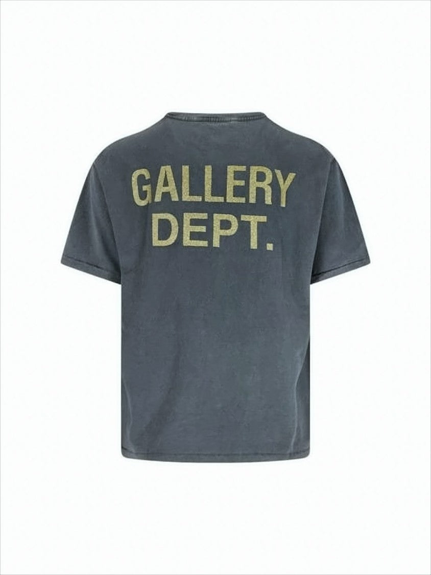 Gallery Dept. Washed Grey Graphic Print Short-Sleeve T-Shirt