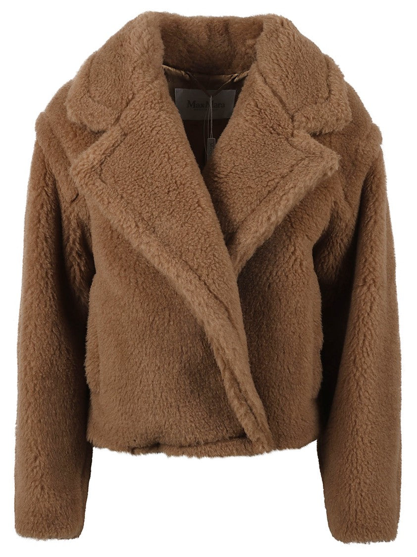 Max Mara Textured Camel Wool Coat