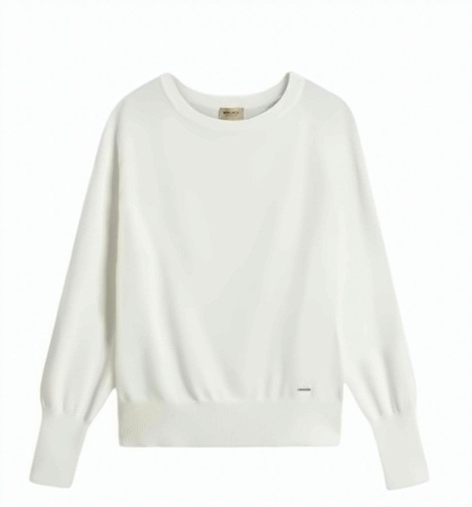 Woolrich Cotton Blend Ribbed Crew Neck Sweater