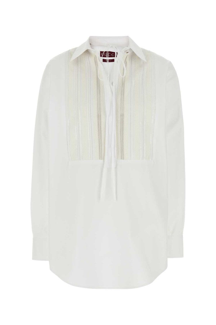 Gucci White Poplin Oversize Shirt