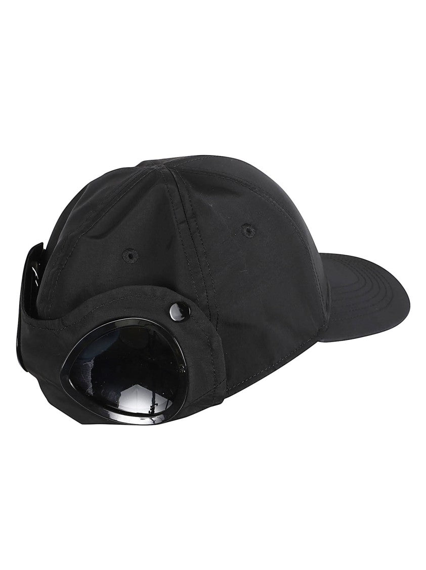 C.P. Company Six-Panel Cap With Curved Visor And Integrated Goggles Detail
