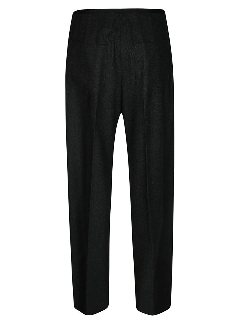 8Pm High-Waisted Straight-Leg Pants With Herringbone Texture