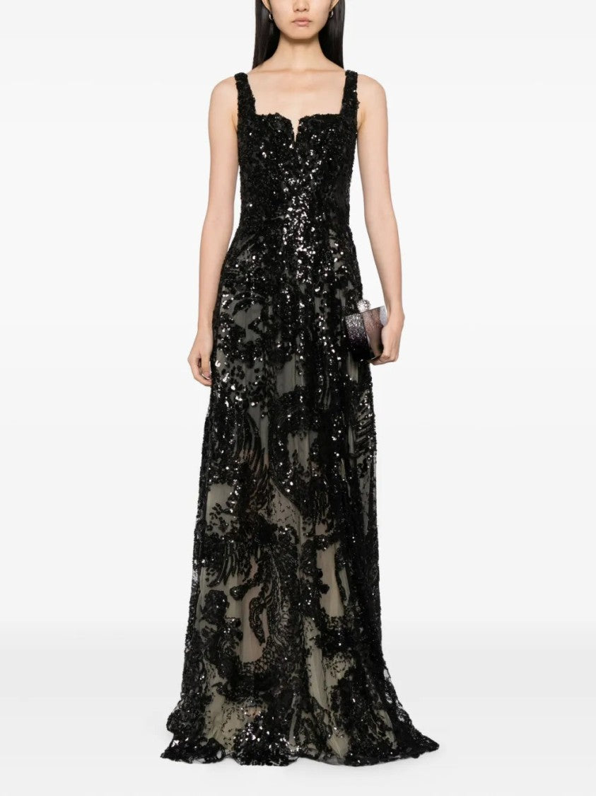 Saiid Kobeisy Embroidered Long Dress