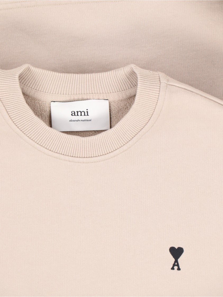 Ami Logo Sweatshirt – Beige