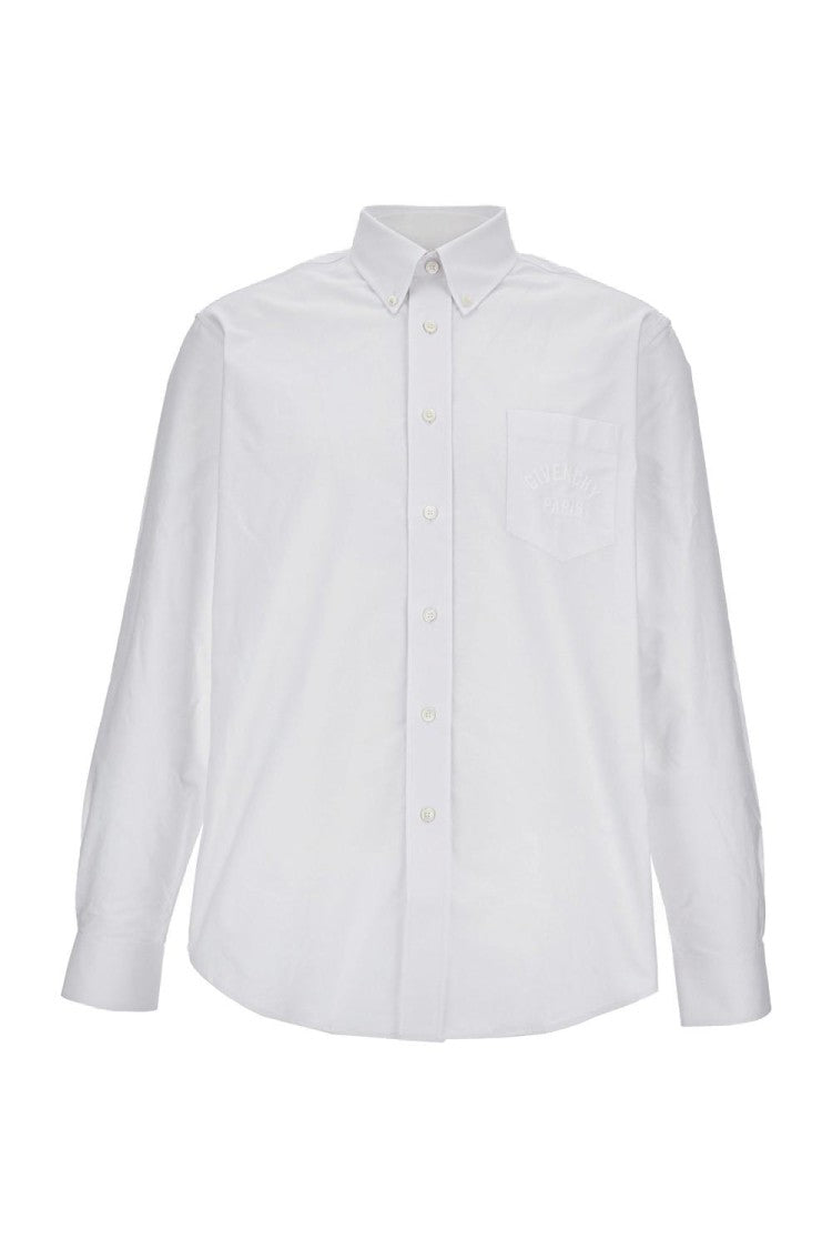 Givenchy Long-Sleeve Cotton Shirt With Button-Down Collar