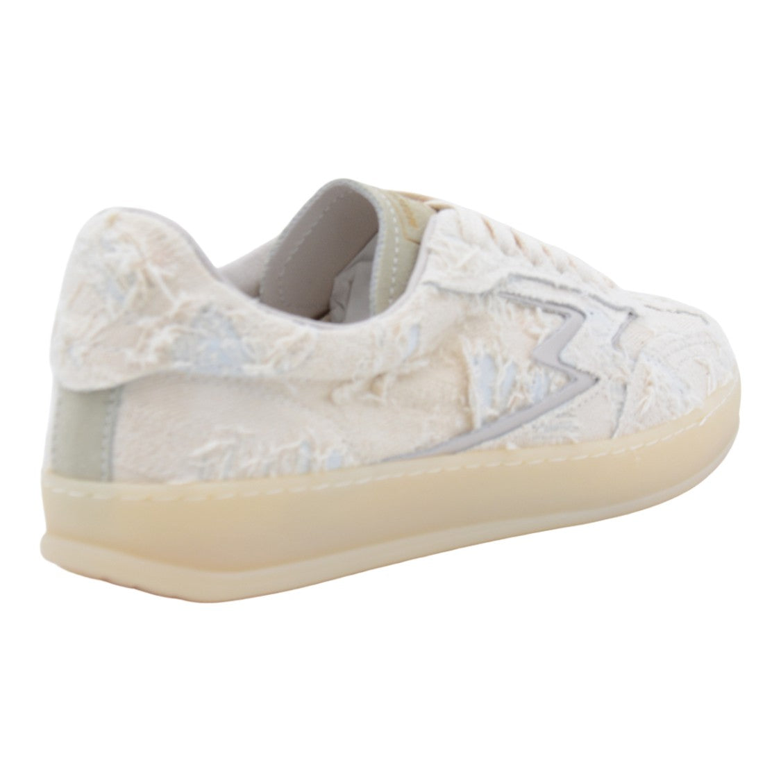 Moaconcept Textured Low-Top Sneakers With Distressed Design