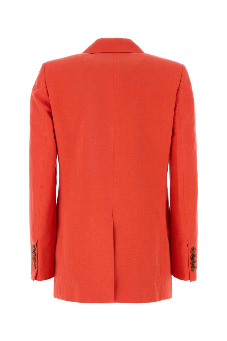 Blaze Coral Silk Blend Flica Everyday Blazer