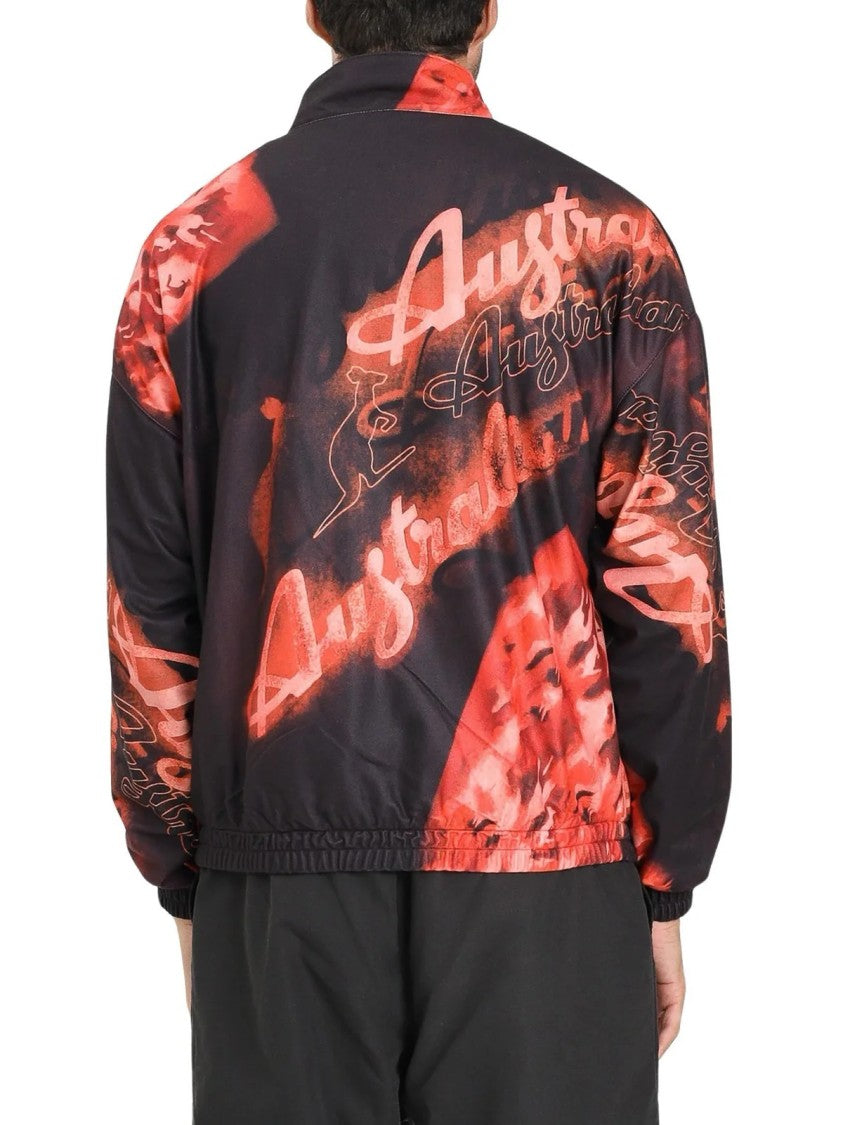 Australian Brown Polyester Abstract Sweatshirt