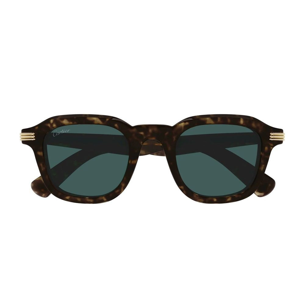 Cartier Ct0536s Première De Havana Acetate Square Sunglasses