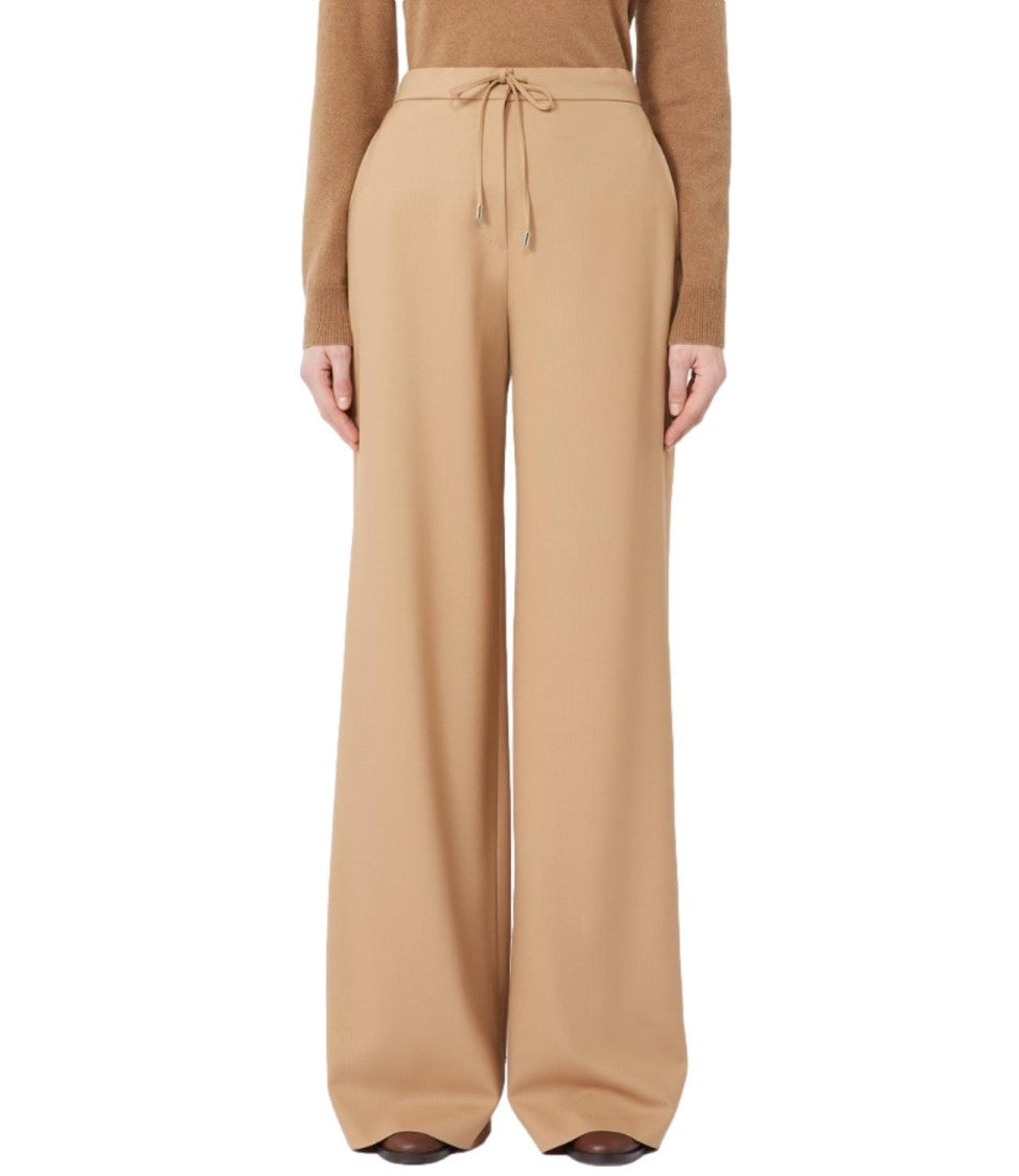 Max Mara Wide-Leg Trousers With Drawstring Waist