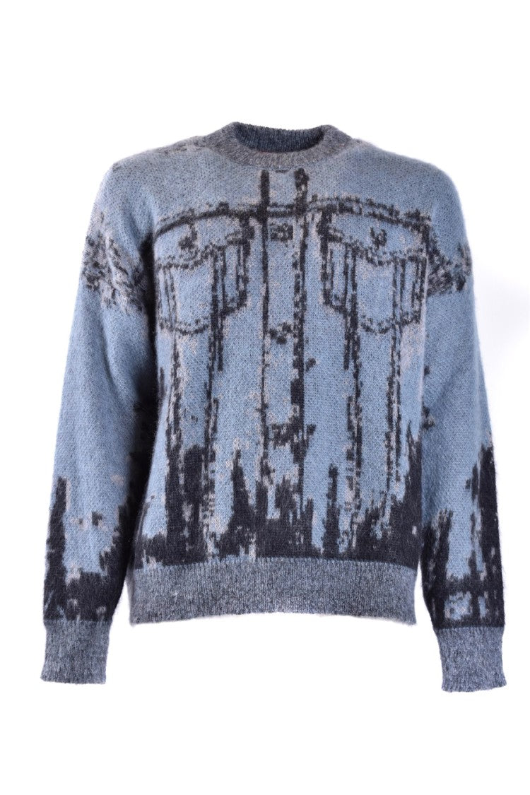 Diesel Blue Mohair Blend Knitwear