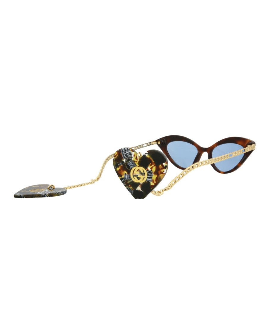 Gucci Cat Eye-Frame Acetate Sunglasses With Gold-Tone Temples