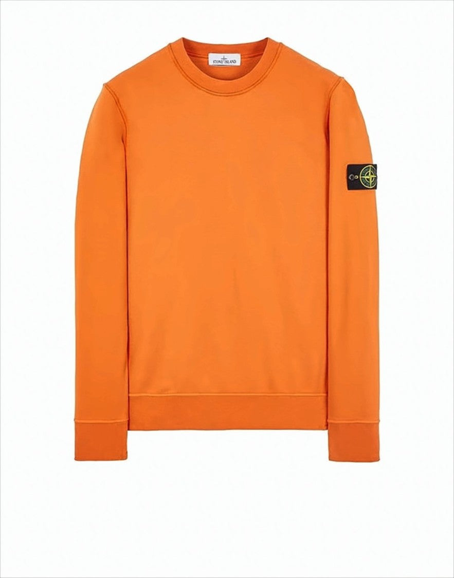 Stone Island Orange Long Sleeve Tee
