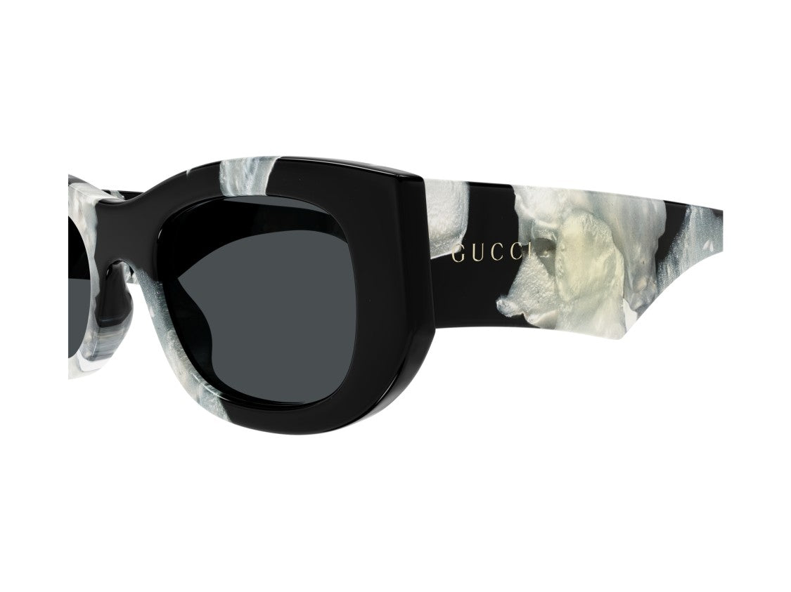 Gucci Gg1627s Marbled Acetate Oversized Square Sunglasses