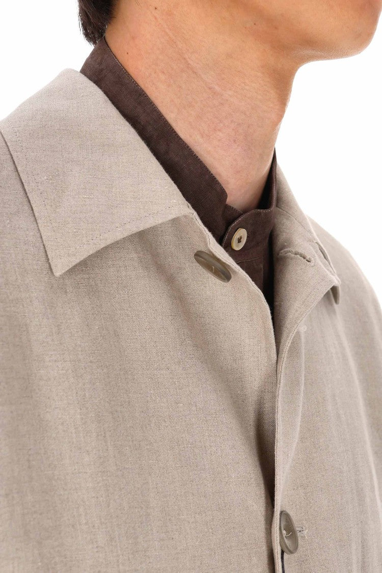 Herno Linen Buttoned Jacket