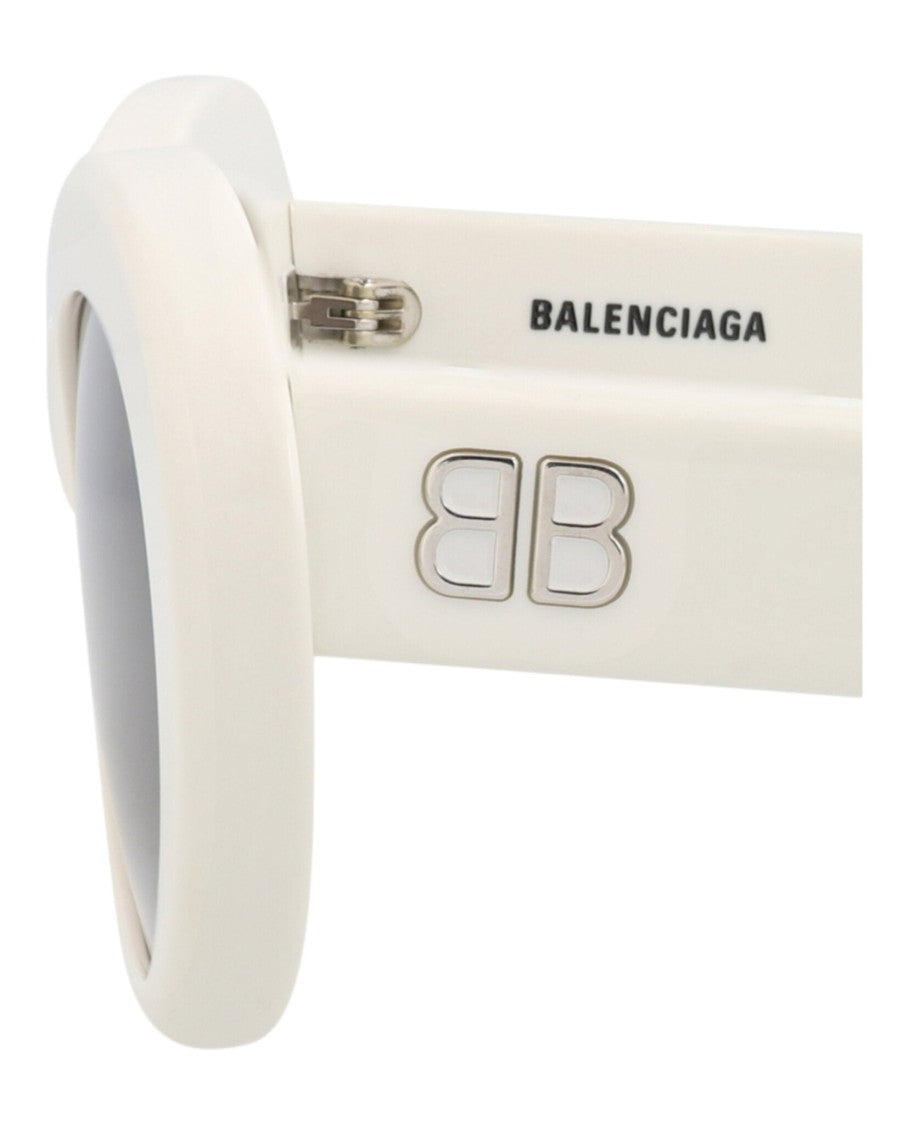 Balenciaga Round-Frame Recycled Acetate Sunglasses
