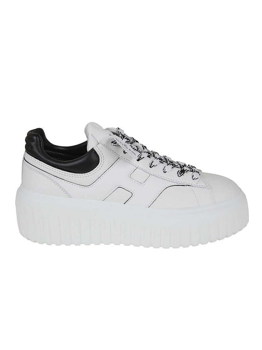 Hogan H-Stripes Nappa Leather Sneakers With Extralight Sole
