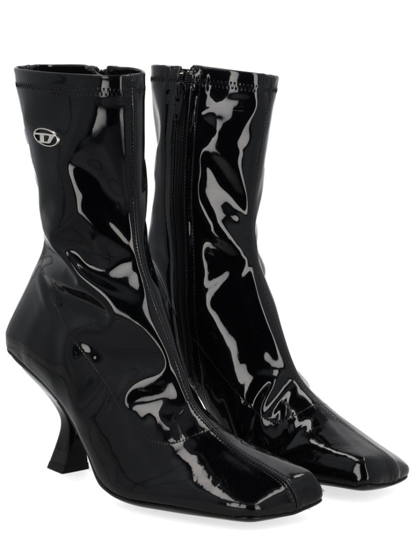 Diesel D-Amber Md Sculpted Heel Boots