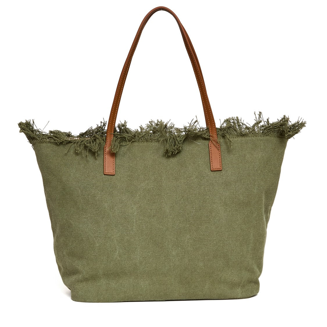 Mc2 Saint Barth City Fringe Canvas Shoulder Bag