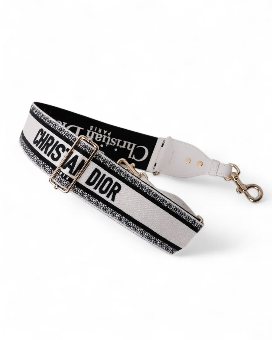 Dior Removable White/Black Shoulder Strap