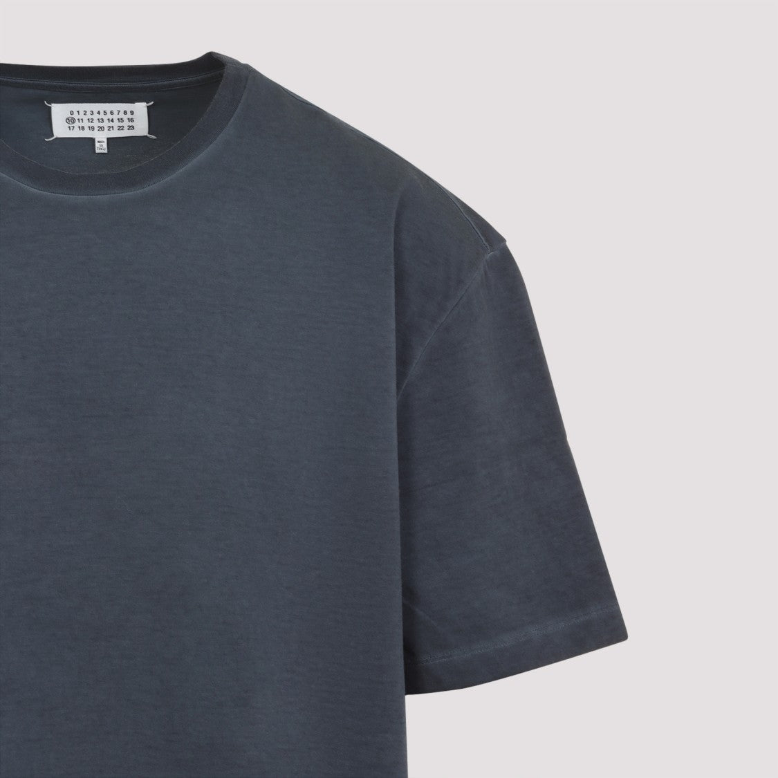 Maison Margiela Relaxed Fit Grey Cotton T-Shirt