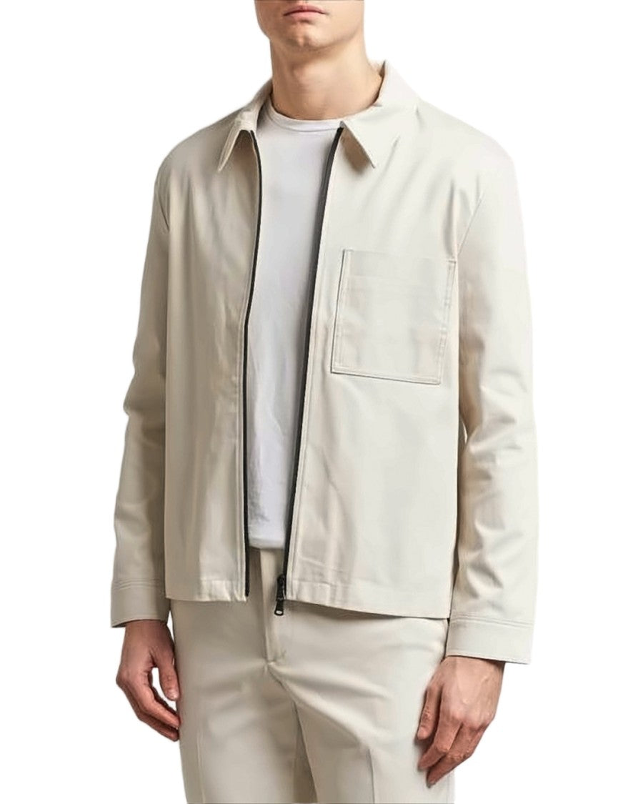 J Lindeberg Long-Sleeve Casual Shirt With Front Zipper