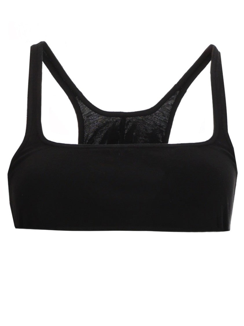 Drkshdw By Rick Owens Black Unhorny T Square Neck Tank Top