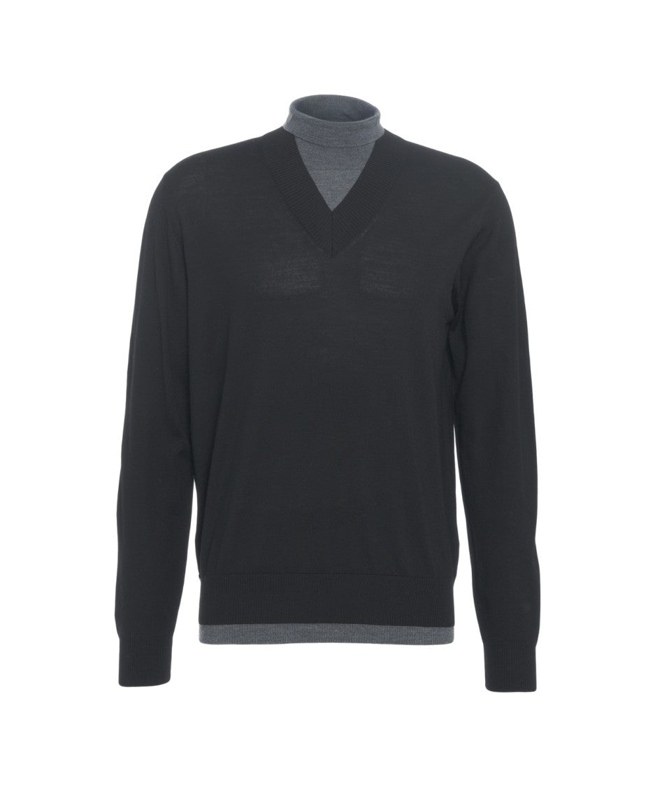 Paolo Pecora V-Neck Knit Sweater