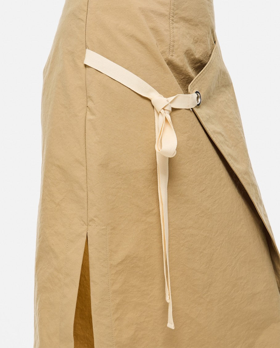 Plan C Asymmetrical Flared Skirt With Front Tie Detail