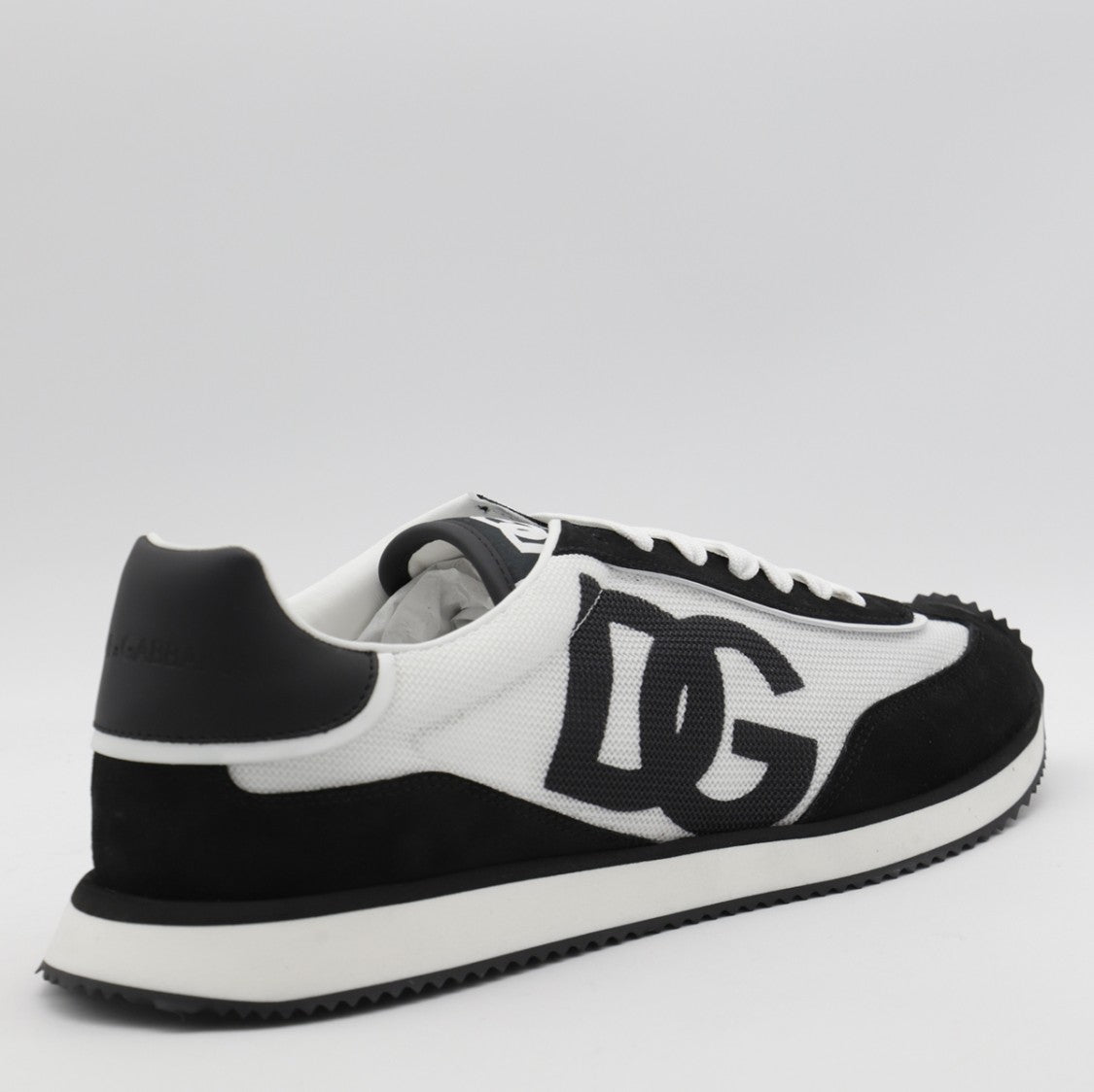 Dolce & Gabbana Monochrome Sneakers With Bold Dg Logo