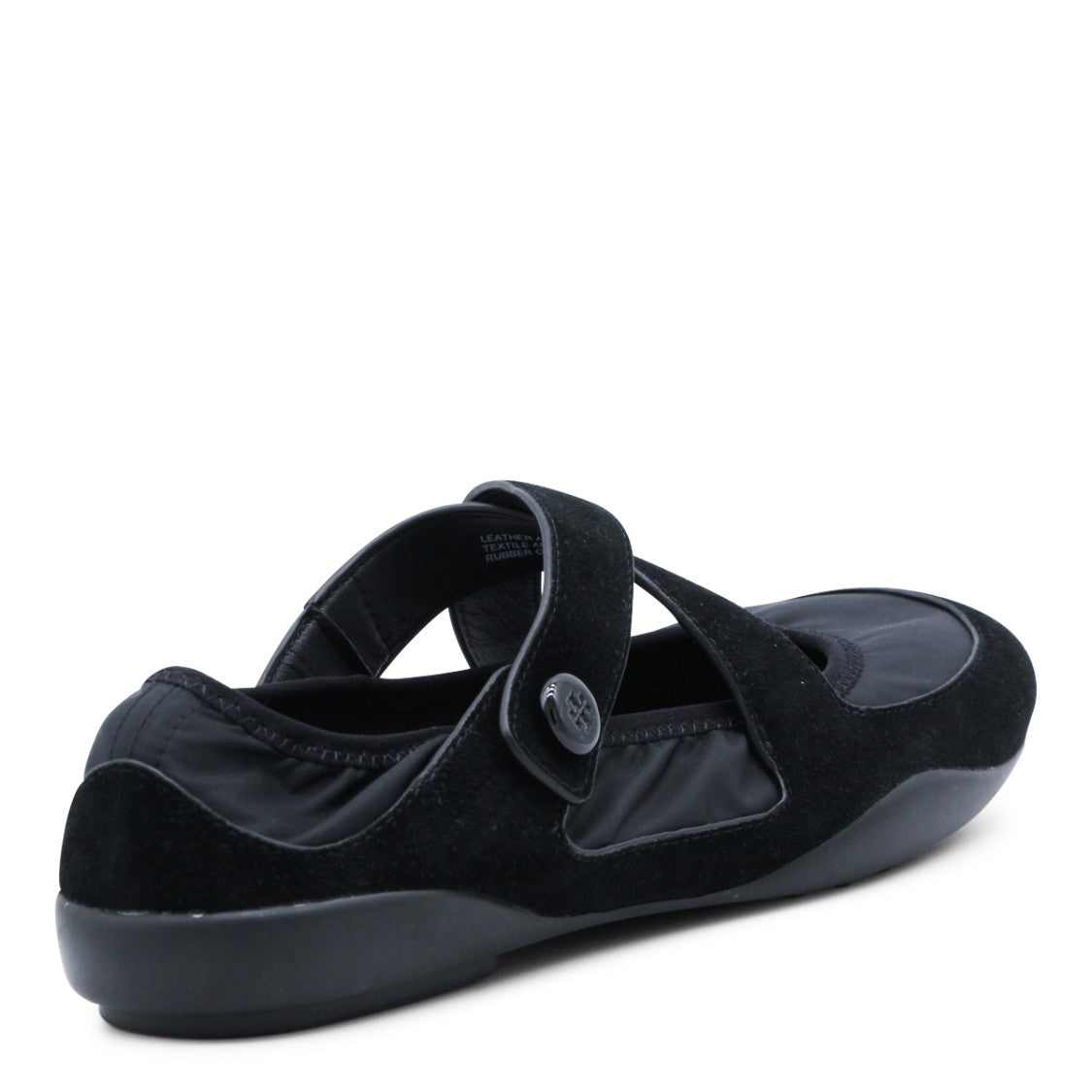 Tory Burch Matte Black Rounded Toe Flats