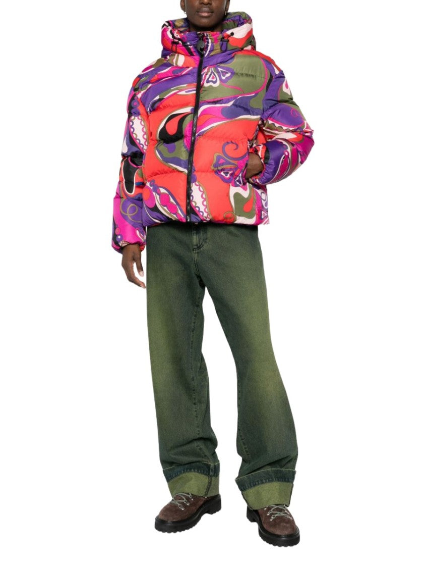 Pucci Olive Green Orchid Print Jacket