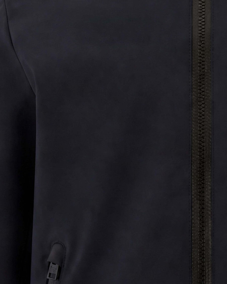 Woolrich Zip Front Hooded Casual Jacket With Structured Silhouette