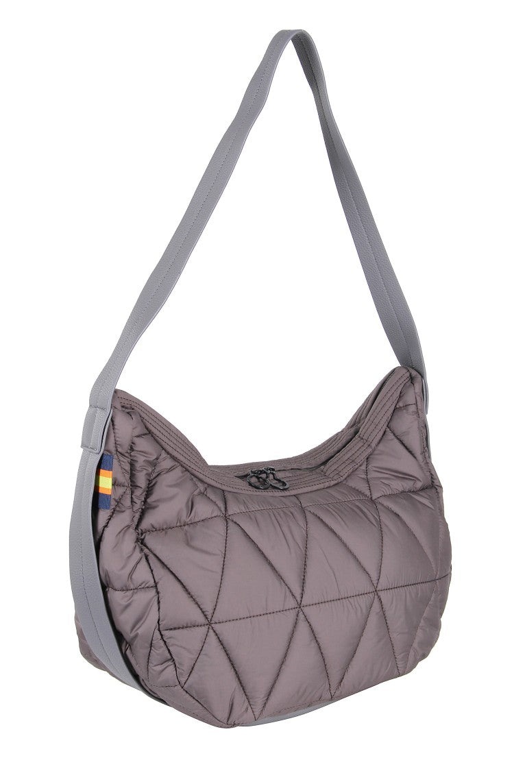 K-Way Quilted Shoulder Bag With Padded Texture