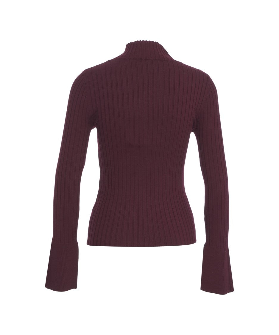 Kaos Ribbed Knit Sweater With Mock Neck