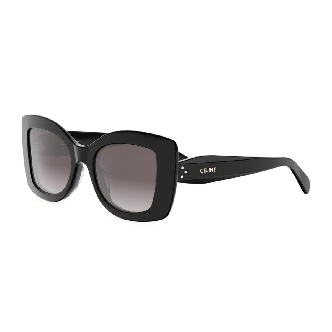 Celine Black Three Dots Acetate Butterfly Sunglasses