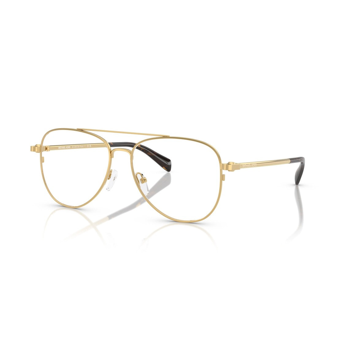Michael Kors 0Mk3089 Aviator Sunglasses With Gold-Tone Frame And Tortoiseshell Tips