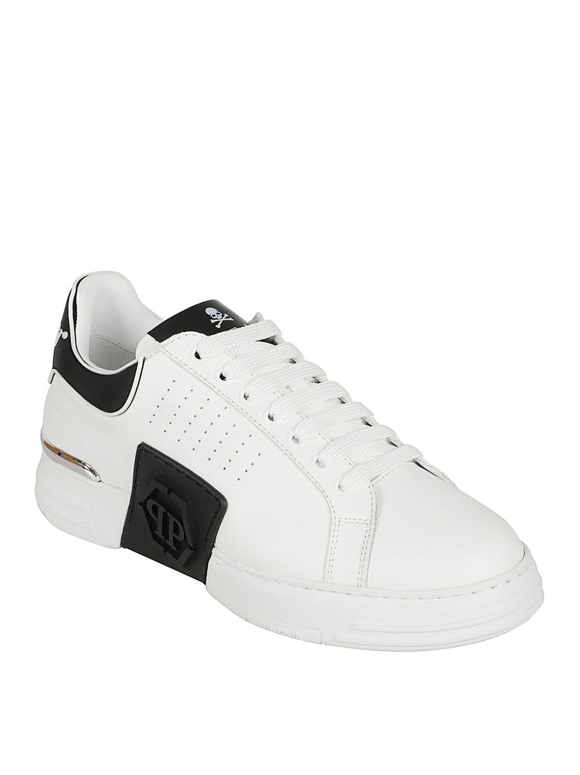 Philipp Plein Hexagon Low-Top Sneakers With Nappa Leather