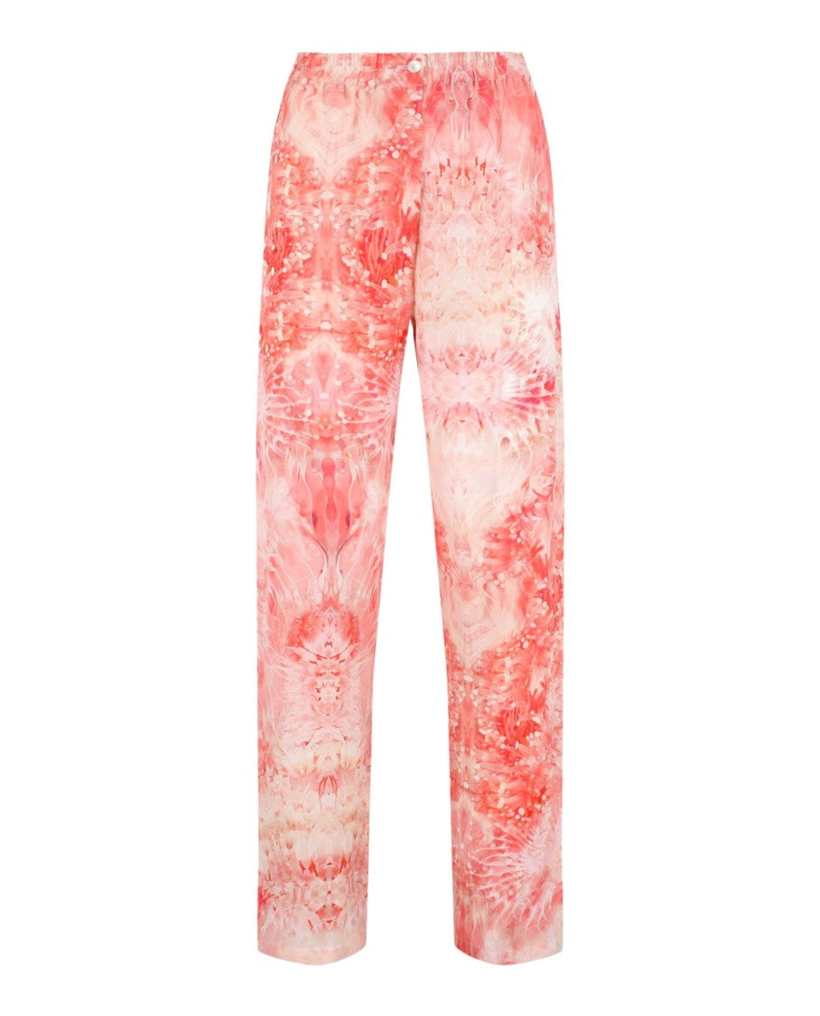 Alexander Mcqueen Floral Print Pajama Pants