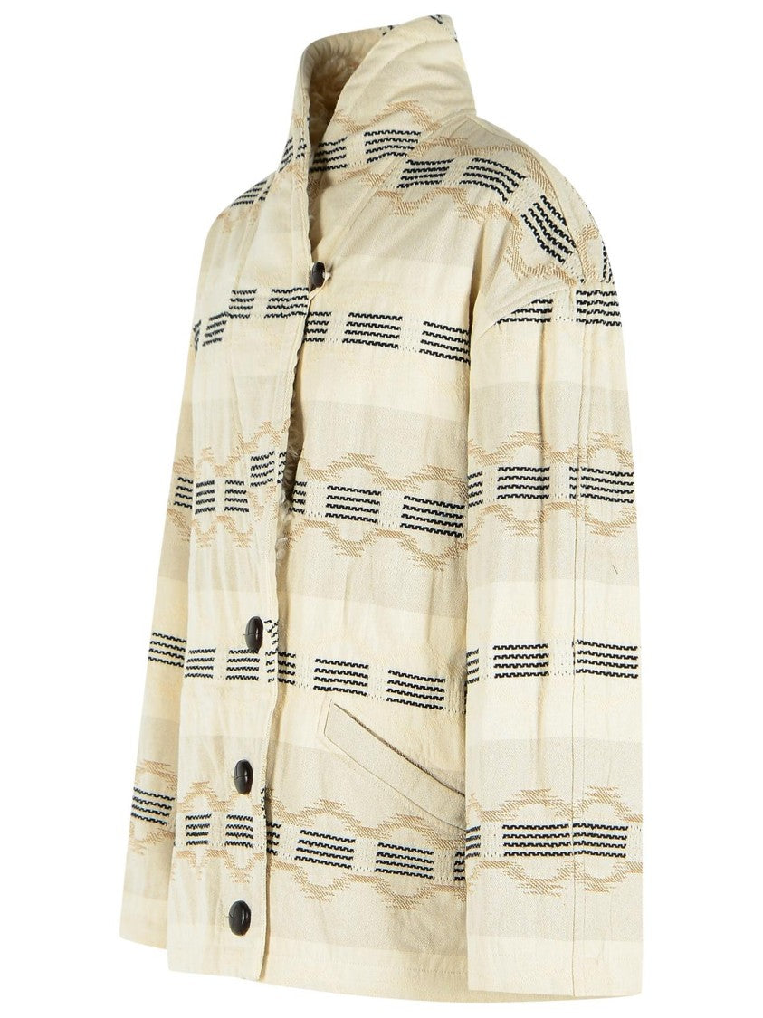 Isabel Marant Étoile 'Quayla' Beige Cotton Blend Jacket