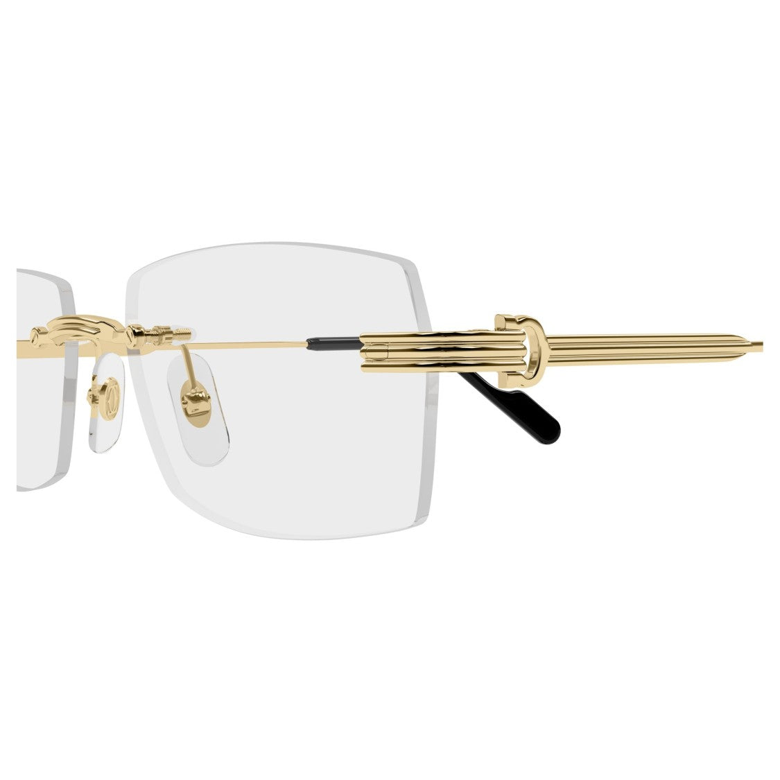 Cartier Ct0578o Rimless Rectangular Eyeglasses